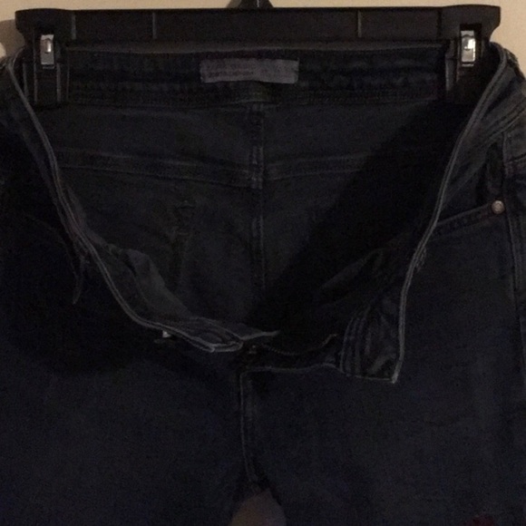 Zara Basic Z1975 Slim-Straight Denim Jeans in a Dark Wash (US 6) - Picture 6 of 11
